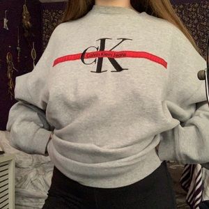 *SOLD*Grey Calvin Klein Jeans Sweater